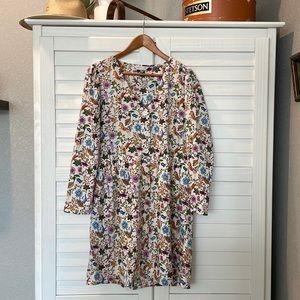 ModCloth Compania Fantastica Circus Animals Floral Shirt Dress Novelty Print M